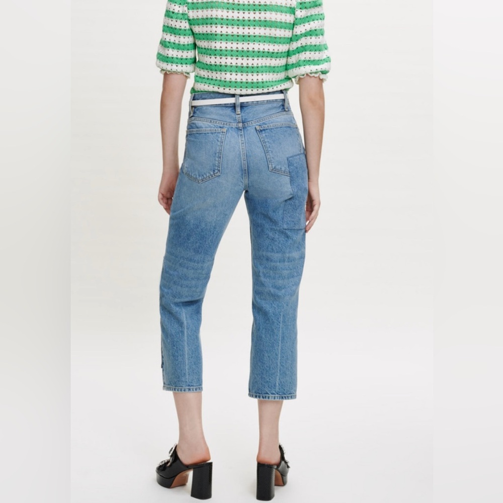 Maje Patchou Patchwork Boyfriend Denim Jeans - Picture 4 of 11